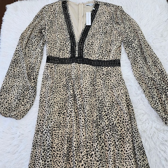 Baltic Born Leopard Print Maxi Dress with Black Accents - Picture 5 of 12